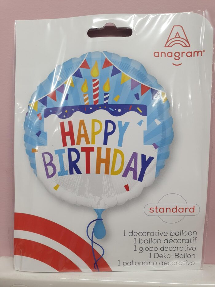 Balloons are helium filled and will last for days. In the event that this balloon may burst during filling or have a defect, we will choose another Birthday Balloon which may not be the same match to this one.